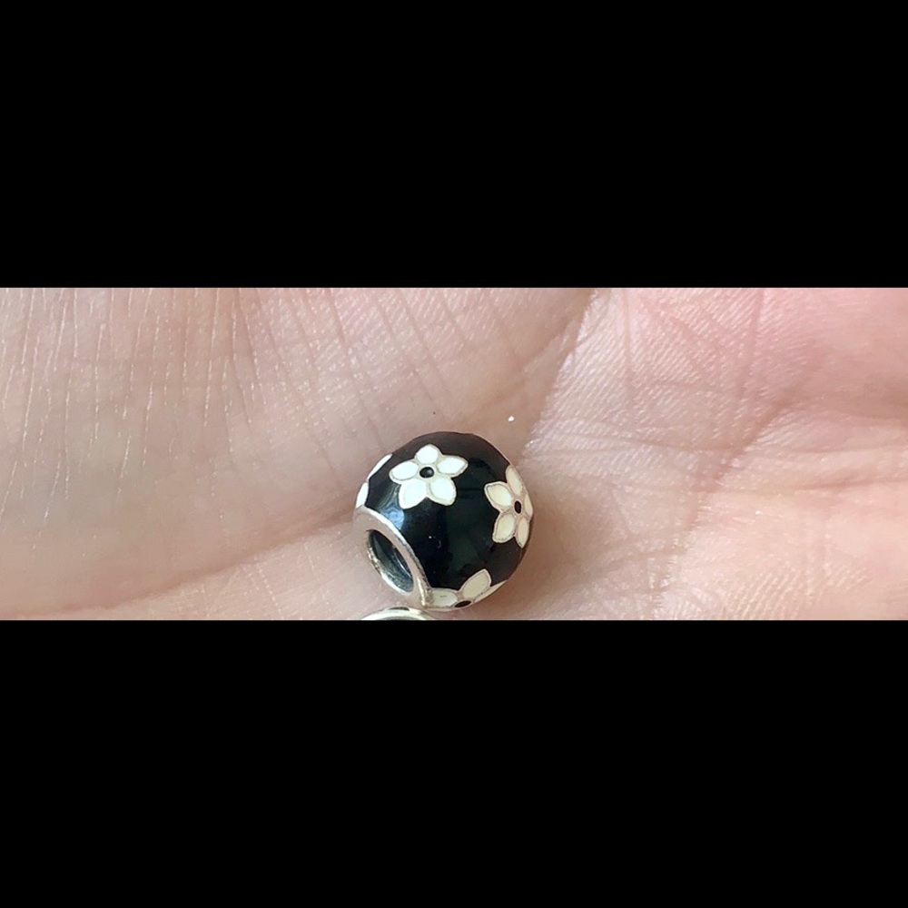 Floral Pandora charm
